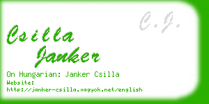 csilla janker business card